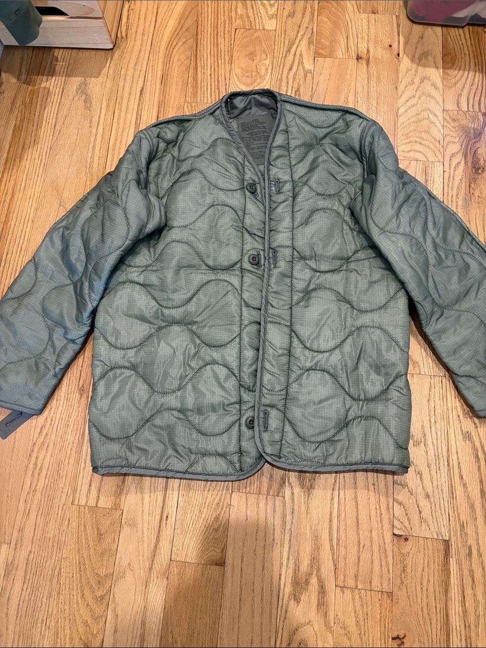 Vintage Rawson Military Quilted Utility Jacket - Sage Green
